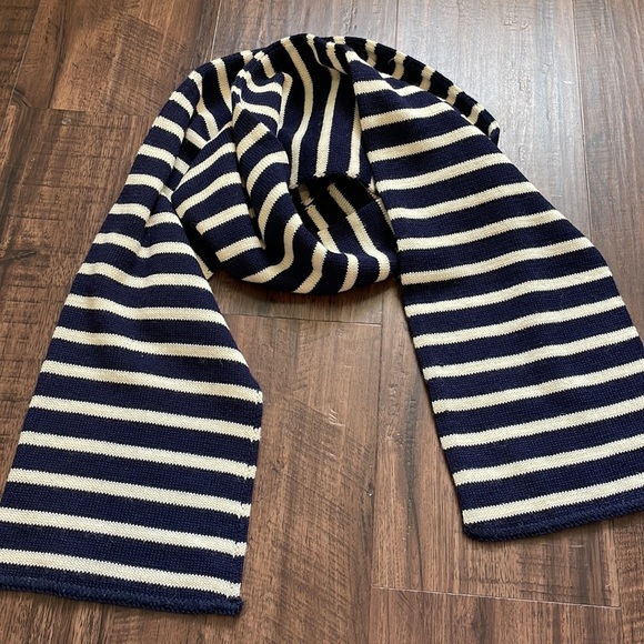 Urban Outfitters Accessories - Navy and white striped scarf